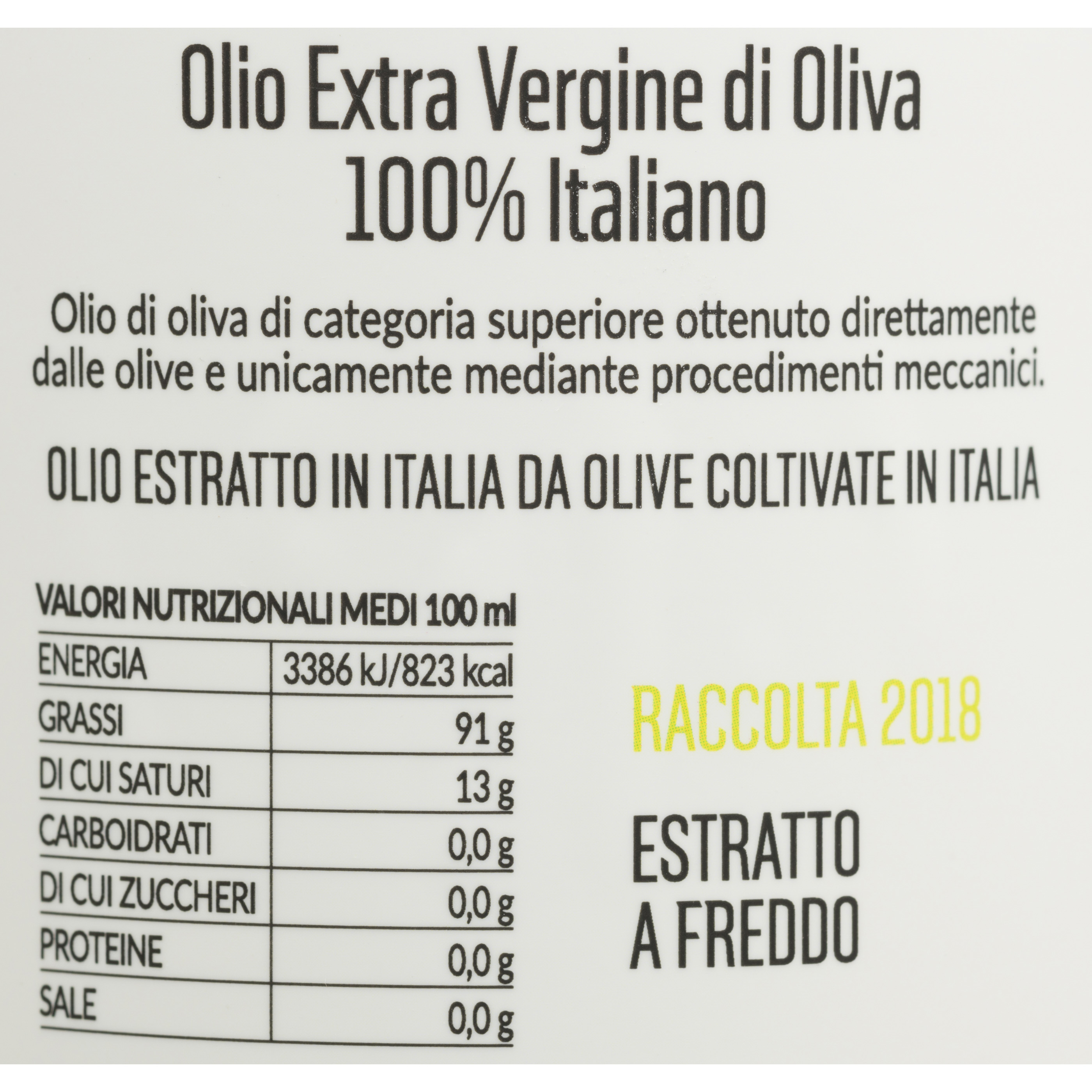Olio Extravergine d’Oliva 100 Italiano 500ml Frantoio Malavalle
