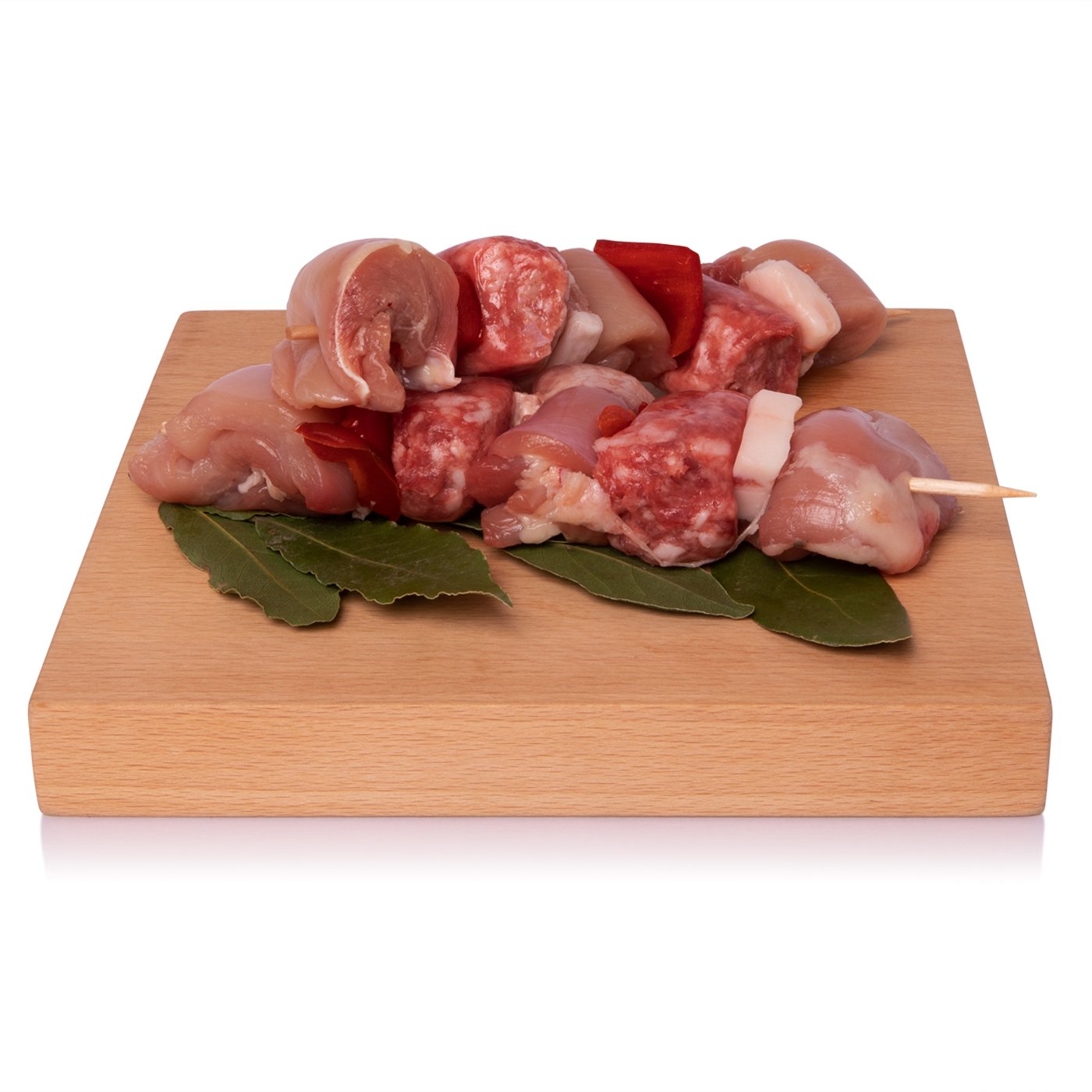 Spiedini di Pollo Salsiccia e Peperoni 190g La Macelleria ...